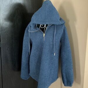 LOFT Navy Hooded Jacket